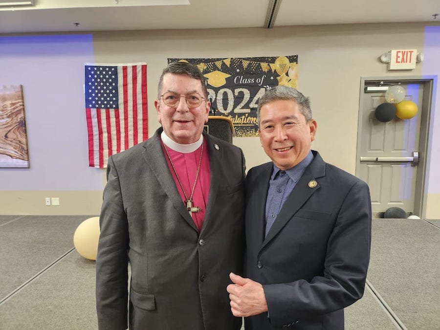 With Prof. Dr. William Martin Sloane, President, Charisma University, Billings, Montana, USA